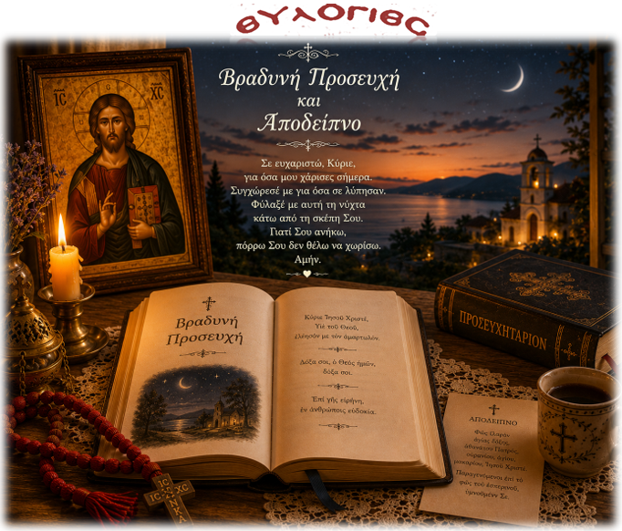 Βραδυνη Προσευχή-Απόδειπνο